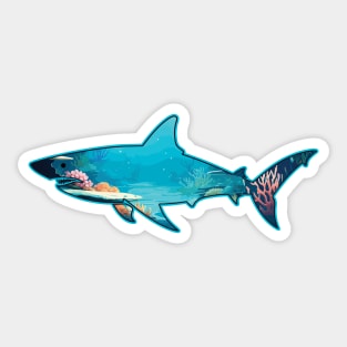 Shark Ocean Underwater - For Shark Lovers Sticker